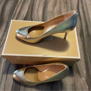 Michael Kors Shimmering Gold Heels